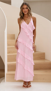 Sophia Maxi Dress - Soft Pink