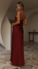 Ziah Maxi Dress - Wine