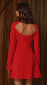 Leila Mini Dress - Red