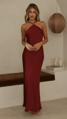 Chiara Maxi Dress - Wine