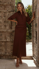 Sydney Maxi Dress - Chocolate