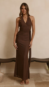 Joslin Maxi Dress - Chocolate