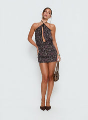 Drifting Away Chiffon Mini Dress Paisley