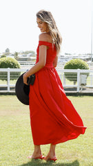 Immy Midi Dress - Red