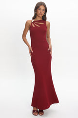 Antwerp Cut-Out Bust Maxi Dress Plum