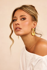 Solar Mirage Earrings - Gold