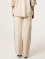 Square Rhinestone Trousers