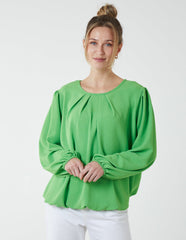 Elasticated Blouson Hem Blouse