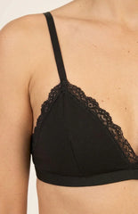 Beatrice Black Jersey Bralette