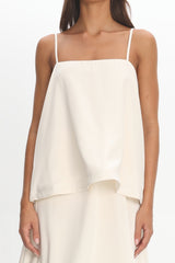 Morning Ray Layered Maxi Dress Ivory