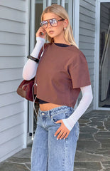 Edith Brown Multi Layered Top
