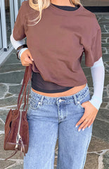 Edith Brown Multi Layered Top