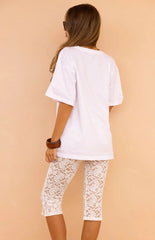 Alba Plain White Tee
