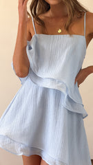 Elain Mini Dress - Blue