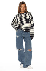 Roxie Mid Wash Ripped Jeans