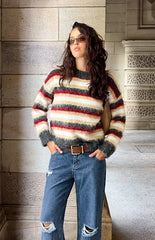 Sicily Multi Stripe Oversized Sweater