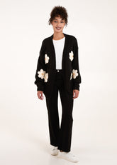 Daisy Large Flower Cardigan
