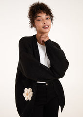 Daisy Large Flower Cardigan