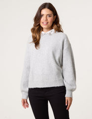 Peter Pan Embellished Jumper