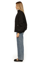 Ace Black Oversized Puffer Jacket