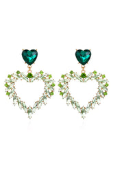 Ajaz Green Heart Earrings