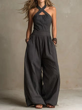ARIADNA – Elegant Jumpsuit with Crossed Neckline