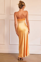 Aurora Crystal Maxi Dress - Sunset