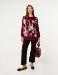 Embroidered Round Neck Jumper