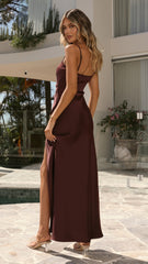 Ilana Maxi Dress - Chocolate