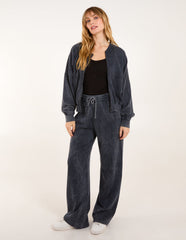 Acid Wash Bomber Jacket & Joggers Set