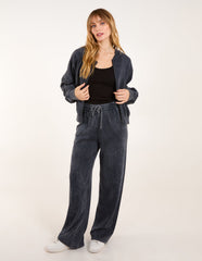 Acid Wash Bomber Jacket & Joggers Set
