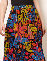 Tiered Bright Maxi Skirt