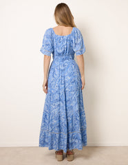 Ladder Trim Detailing Bardot Dress