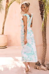 Dazzling Dreams Midi Dress - Mint
