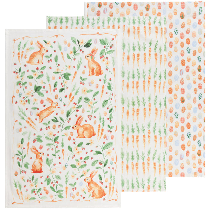 Easter Meadow Baker's Floursack Set of 3 Assorted