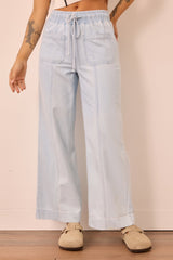Gossip And Glitz Denim Pants - Light Blue