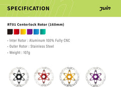 Juin RT01 Rotor 160mm Centerlock