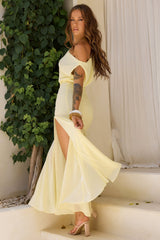 Love Gianni Chiffon Maxi Dress - Lemon