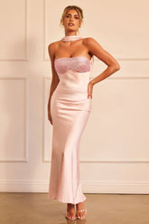 Moonlit Mirage Maxi Dress - Pink