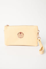 Detailed Zip Up Purse With Detachable Strap