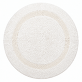 Organic Cotton Reversible Round Bath Mat - Delara