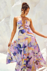 Real World Maxi Dress - Purple Multi