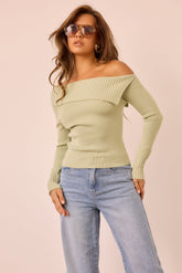 Soft Touch Knit Top - Sage
