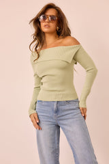Soft Touch Knit Top - Sage