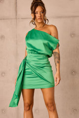 Still Lovers Mini Dress - Emerald