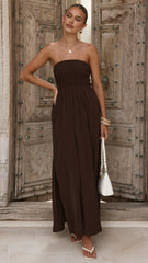 Marcy Maxi Dress - Brown