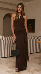 Amanda Maxi Dress - Chocolate