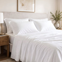 100% Organic Cotton Percale Pillowcase Pair - Delara