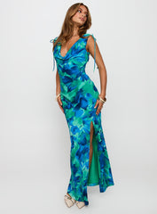 Symphonies Cowl Maxi Dress Multi