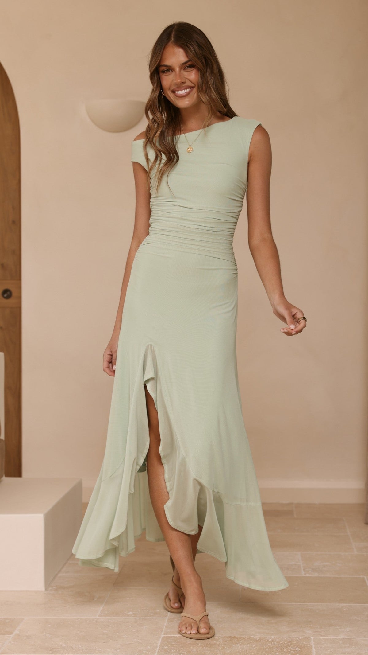 Sareiah Maxi Dress - Sage